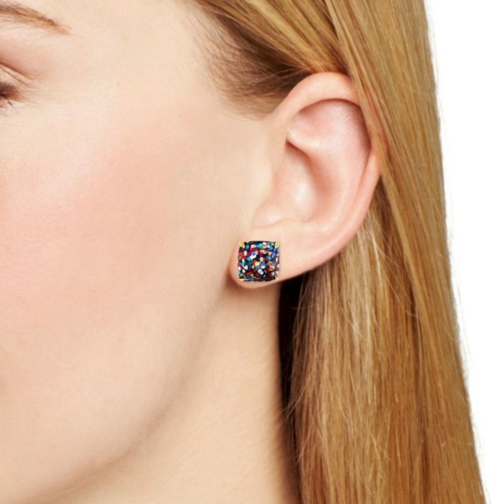 Kate Spade Glitter Multicolor Studs - Picture 2 of 2